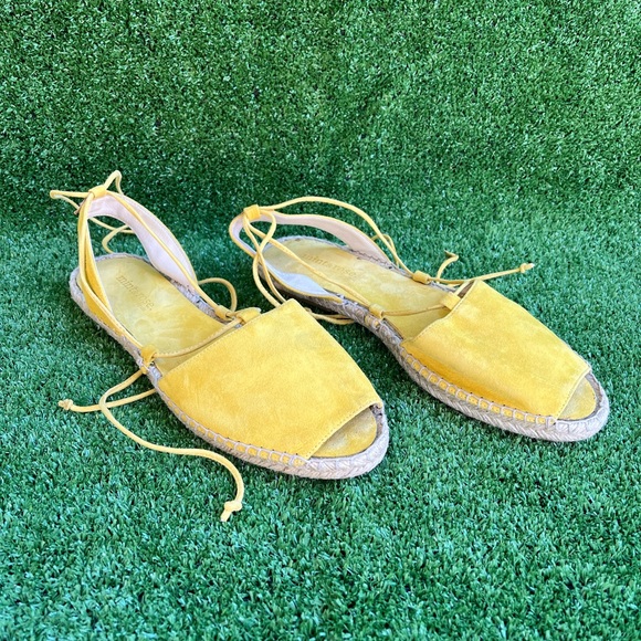 Mint & rose suede espadrille sandals anthropology brand - Picture 2 of 5